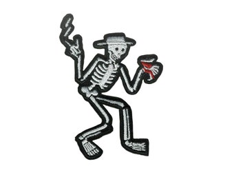 diy patch iron on patch cool patch embroidered patch horror sew on patch punk patch Skull head patch patch jacket skeleton patch