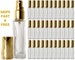10ml Empty Perfume Glass Bottles Highest Quality Gold Atomizer Mini Spray Cologne Refillable Decant 