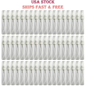 5ml 0.17oz empty perfume clear glass bottles mini atomizer spray refillable