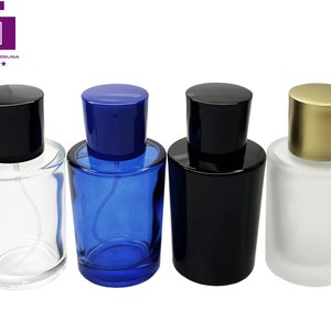 50ml 1.7oz empty perfume flat cone glass spray bottles choose your color