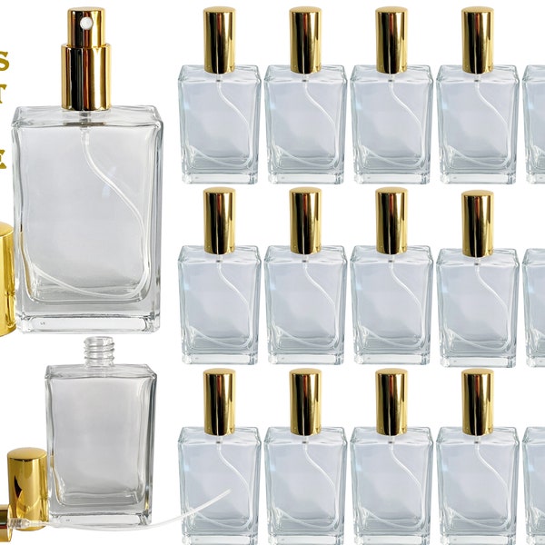 120ml Empty Perfume Glass Bottles Decant Gold Atomizer Spray High Quality Refillable