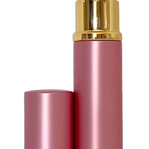 6ml 0.20oz empty perfume spray glass bottles gold atomizer pink casing