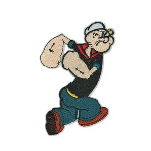 Popeye the Sailor Man~Embroidered Patch~5/" x 3 1//4/"~Cartoon~Iron or Sew On