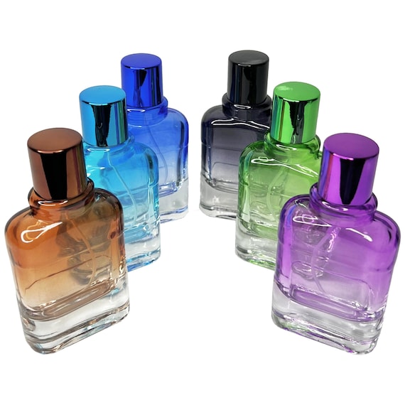 50ml Empty Perfume Clear Gradient Colored Glass Spray