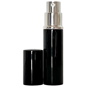 6ml 0.20oz empty perfume spray glass bottles silver atomizer black casing