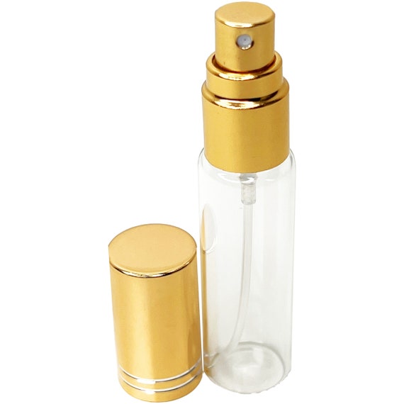 10ml 0.34oz Empty Perfume Glass Spray Bottles Gold Atomizers 