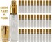 10ml Empty Gold Glass Spray Bottles Perfume Decants Top quality Atomizers 