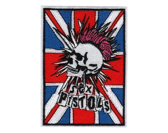 Sex Pistols Patch Punk Rock Music Festival Sew or Iron On Badge Sex Pistols Patch Punk Rock Music Festival Sew or Iron On Badge