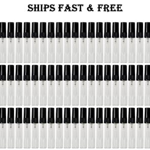 5ml 0.17oz empty perfume glass spray bottles black atomizer refillable