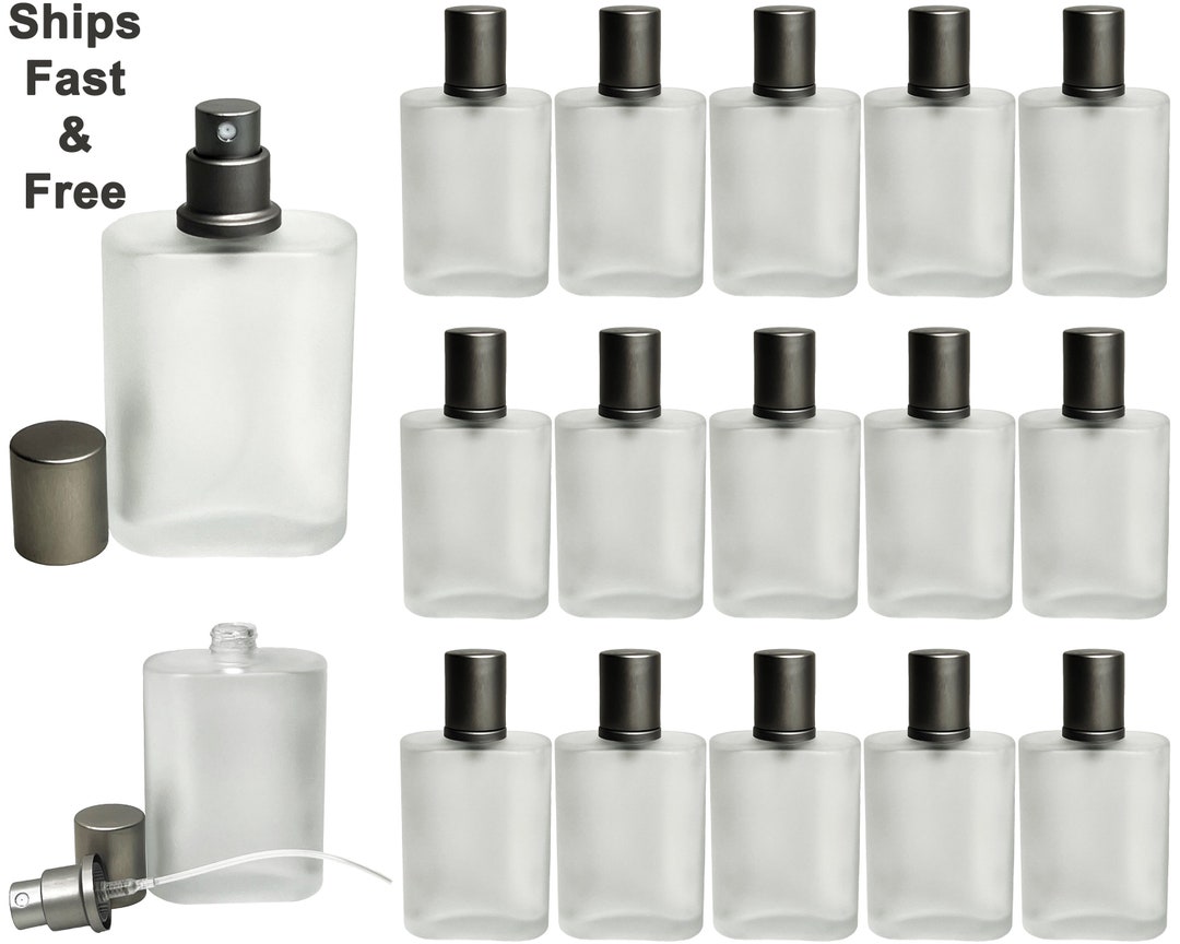 50ml 1.7oz Empty Perfume Spray Bottles Frosted Glass Matte Etsy