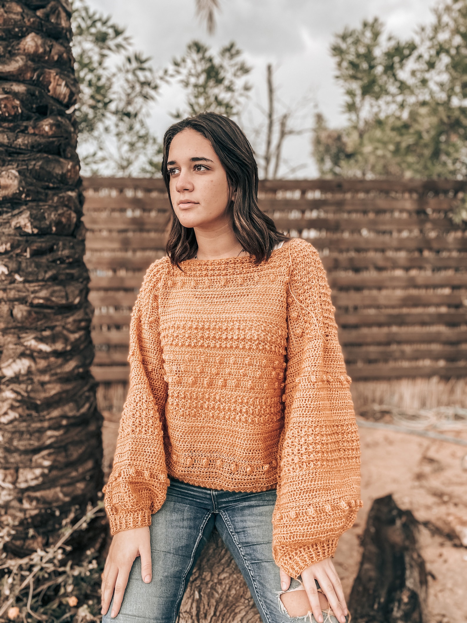Jasmine Coral Sweater-modern Crochet Pattern-oversized Crochet Sweater ...