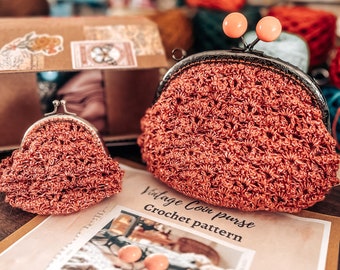 CROCHET PATTERN - Coin Purse Crochet Pattern, Easy Crochet Pattern, Clutch Crochet Pattern, Pouch Crochet Pattern, Purse Crochet Pattern