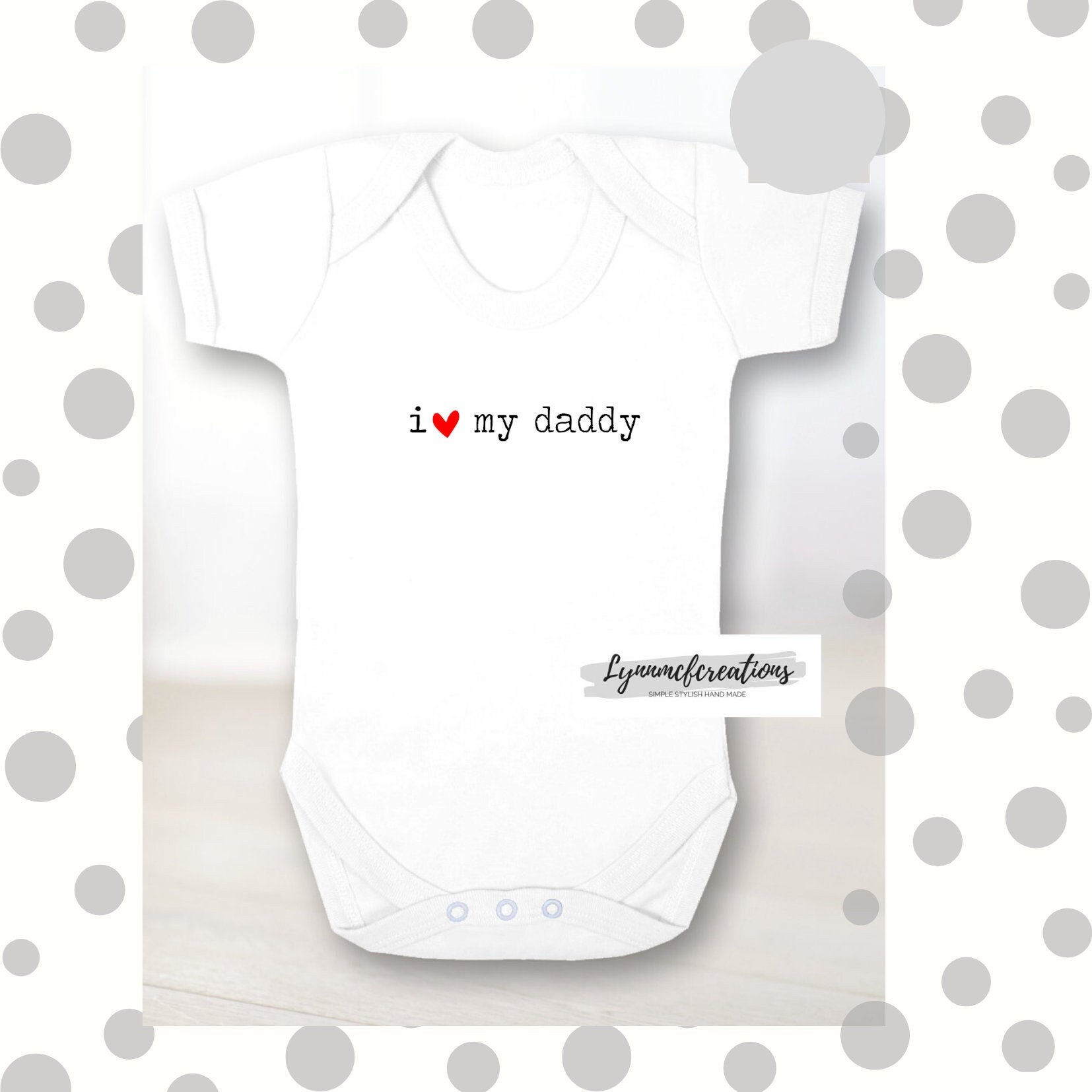 New Baby Clothes I Love My Daddy Cotton Bodysuit Bandana Etsy