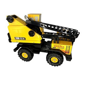 Classic Tonka Turbo Diesel XMB 975 Crane Truck - Vintage Metal Toy Vehicle