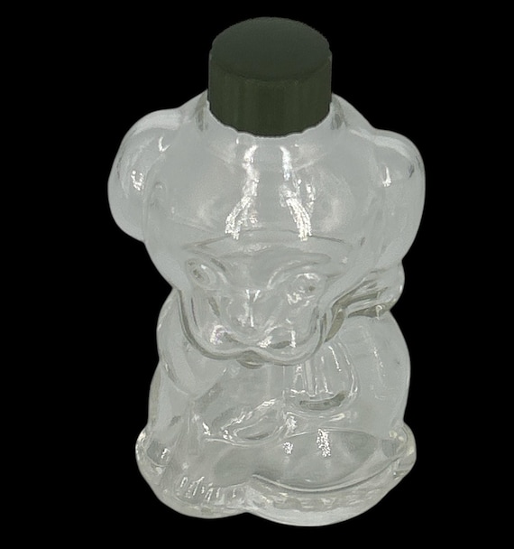Vintage Manon Freres Puppy Dog Glass Perfume Bottle France