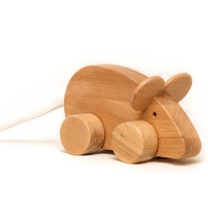 small wooden mouse