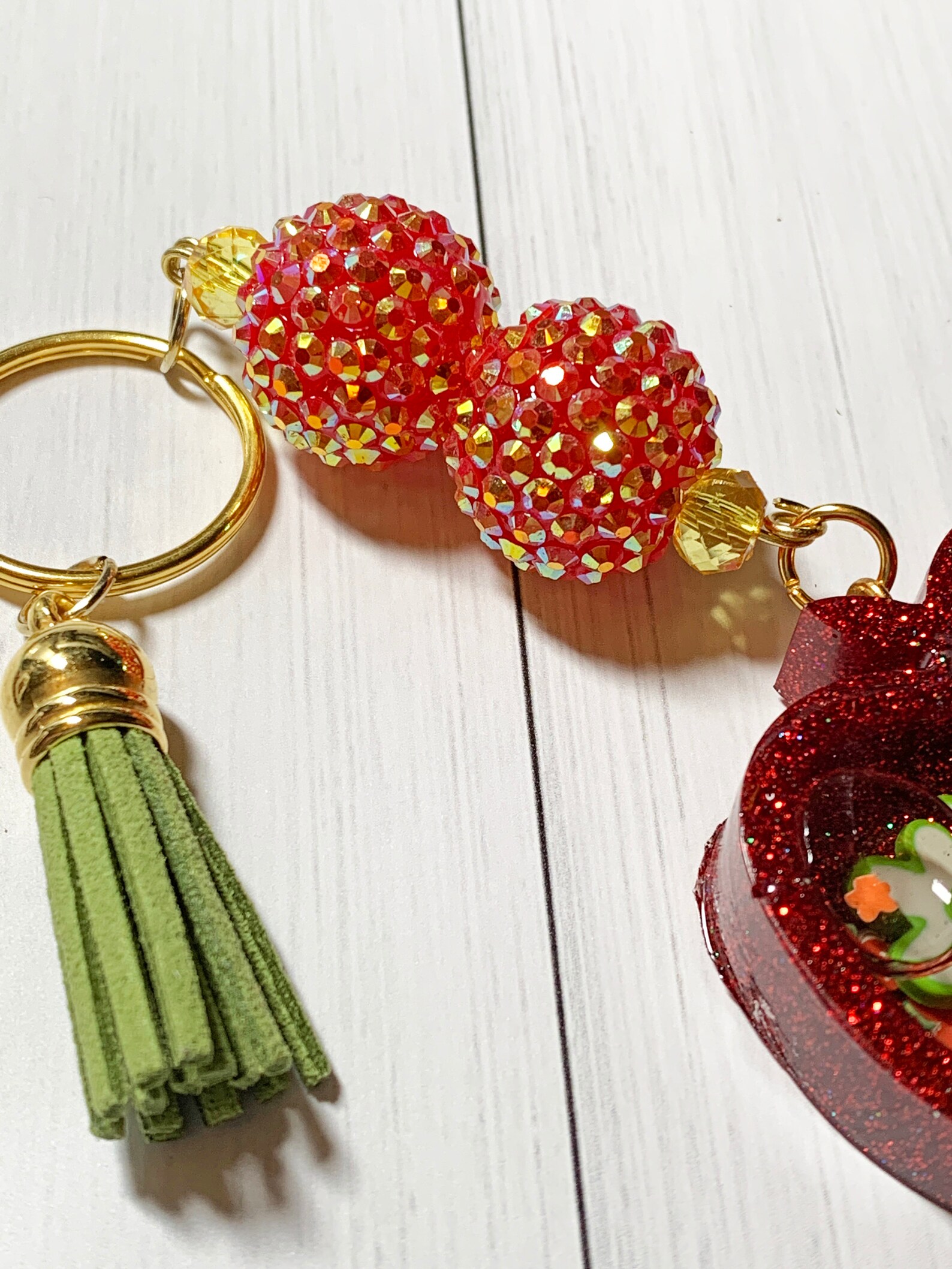Apple shaker keychain apple keychain shaker keychain shaker Etsy