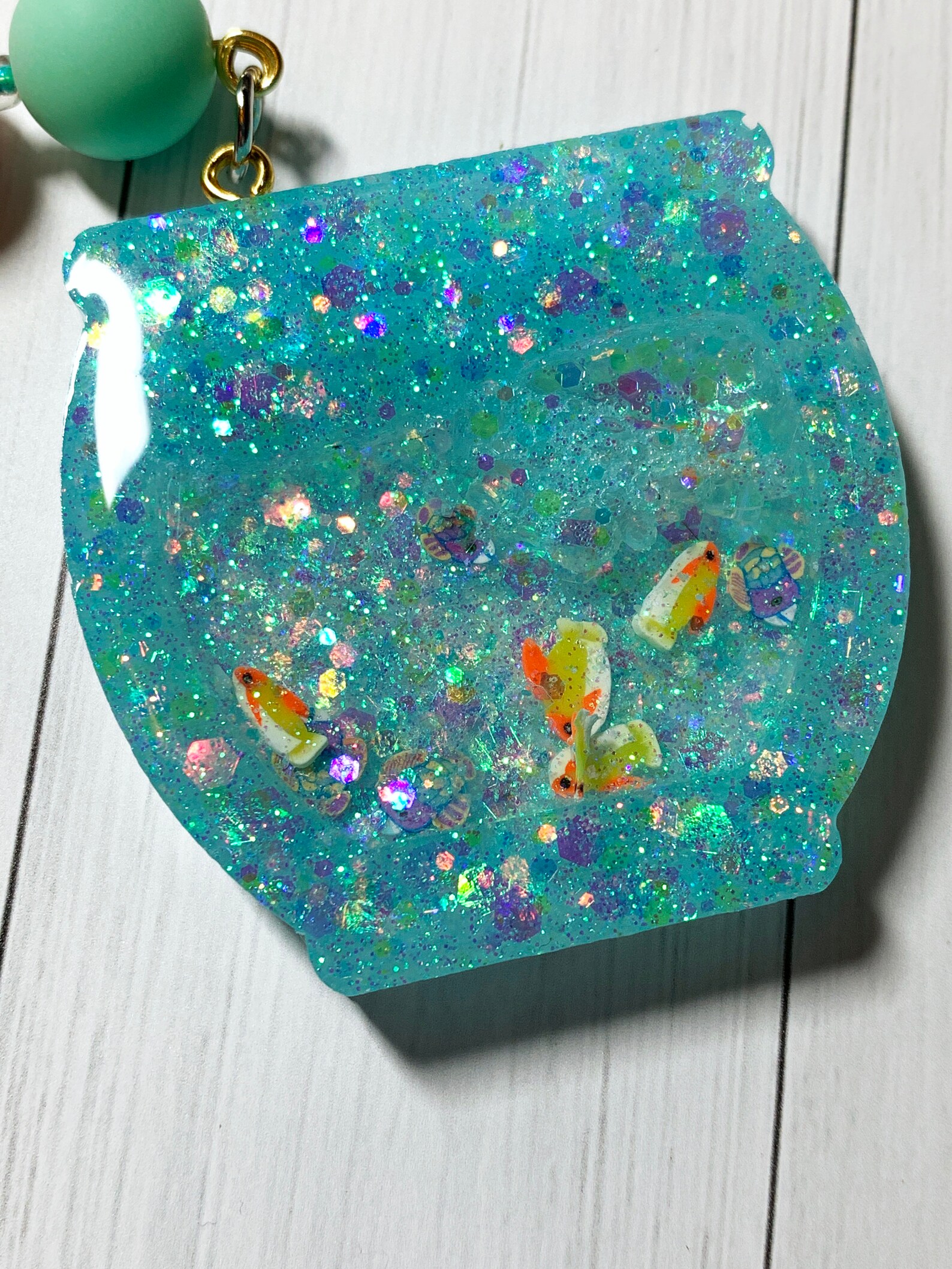 Fish bowl keychain goldfish keychain aquarium keychain fish Etsy