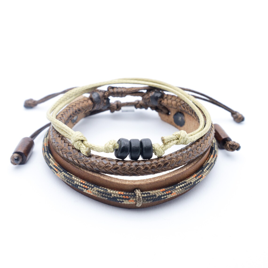 Bracelet pack leather bracelet paracord bracelet beaded Etsy