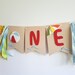 Kreatwow Beach Ball "ONE" High Chair Banner - 1st Birthday Party Decorations For Summer, Beach & Pool Themes