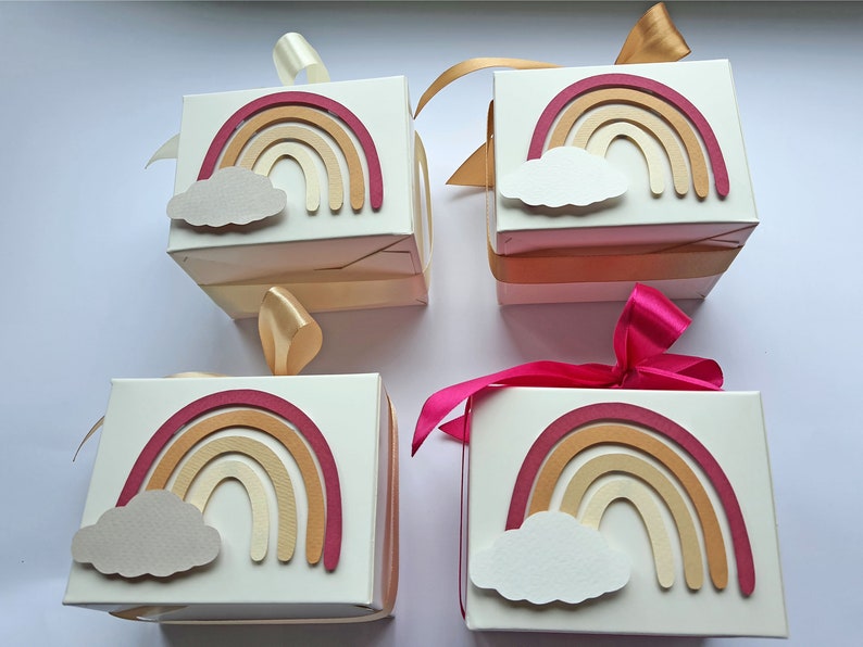 Boho Rainbow Favor Boxes Boho Party Decorations