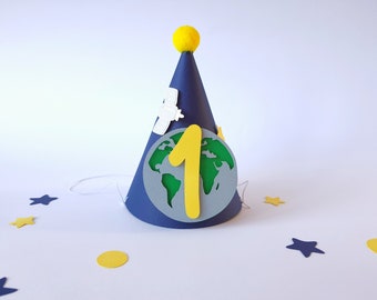 Planetas del Espacio Exterior Sombrero de una fiesta, primer viaje alrededor del sol Decoración de cumpleaños