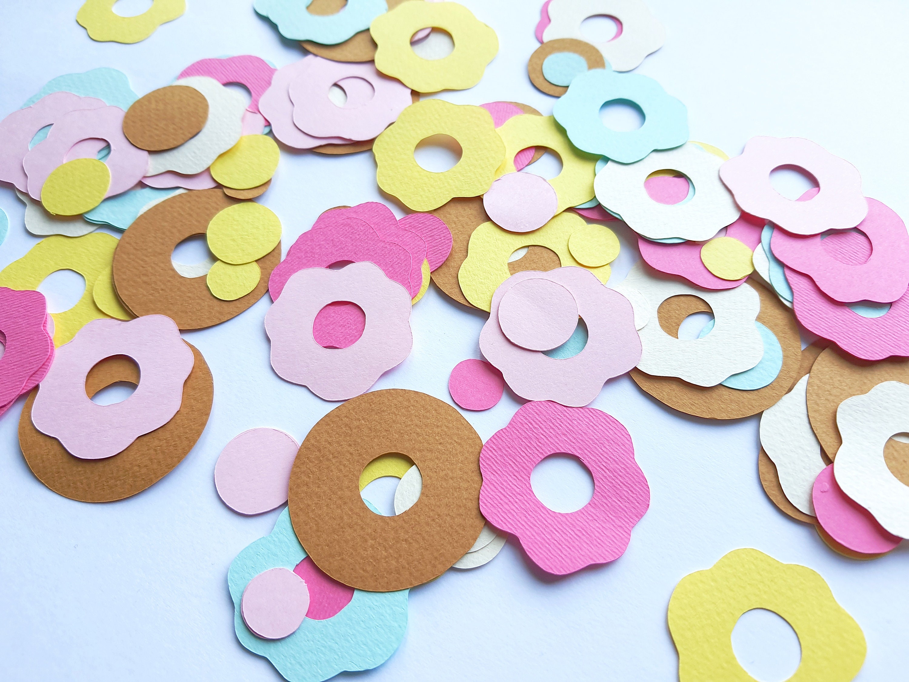 Donut Confetti Donut 1st Birthday Confetti Donut Party Decorations Donut Party Decor Sets of 100pcs