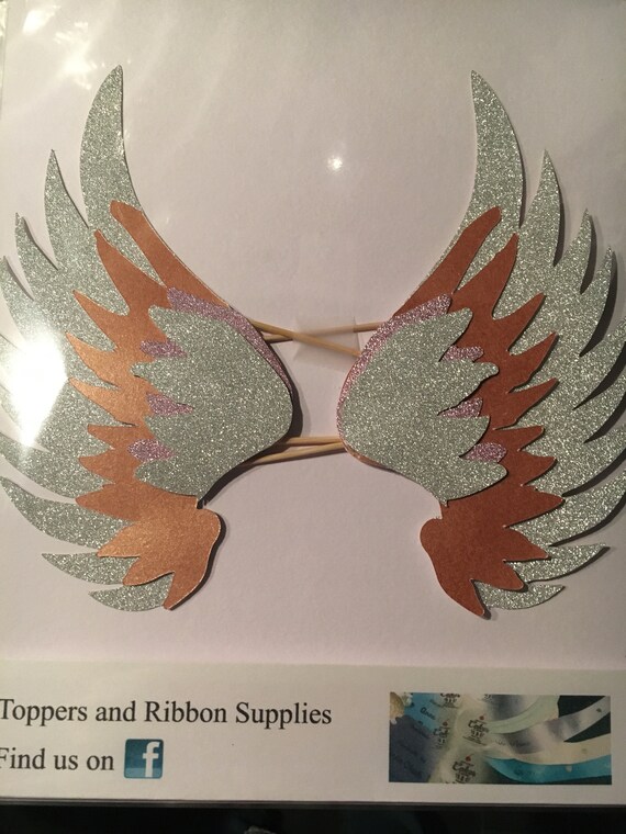 cake topper unicorn wings etsy