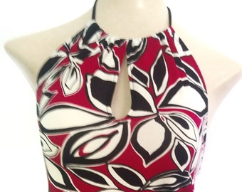 Comfy Halter Top, Mouwloze top, Sexy, Cool, Comfortable, Summer Top, Floral, Tank Top, Casual Shirt, Blouse, Fun, Relax