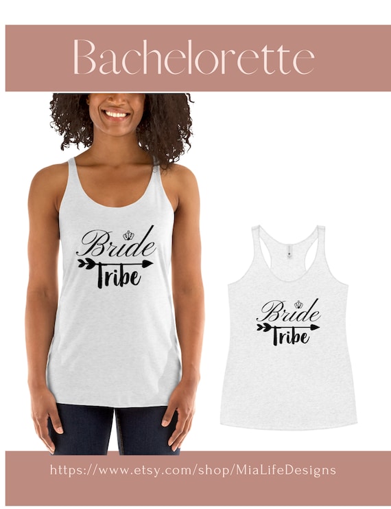 Women's Racerback Bride Shirt, Tribe Shirt, Bride Squad, Bride T
