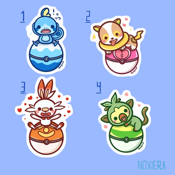 Pokemon Sword Shield Stickers