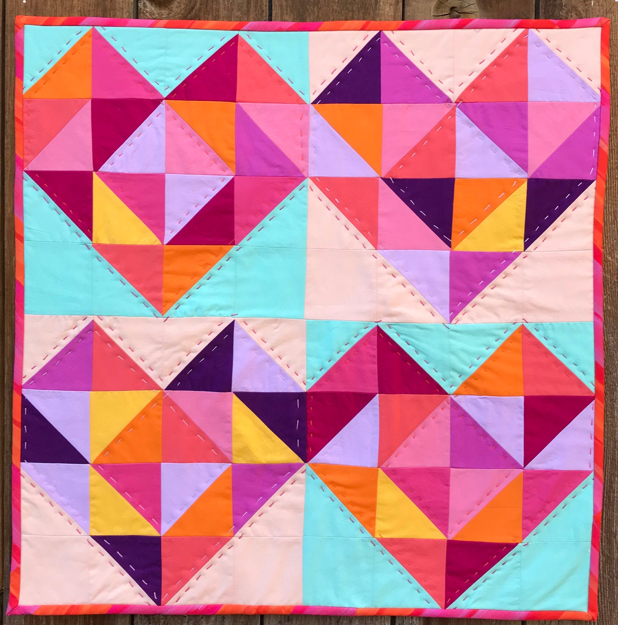 Fröhliches Herz Quilt Muster