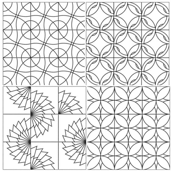 Classic Acrylic Sashiko Templates Sashiko Stencil Sashiko Drawing Template  Embroidery Pattern