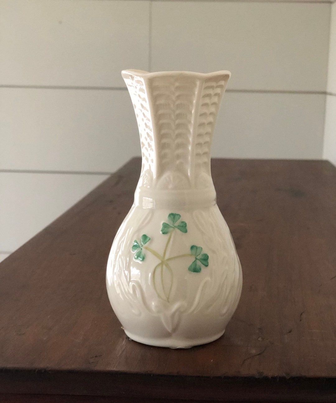 Belleek Bud Vase Small Blue Mark Etsy