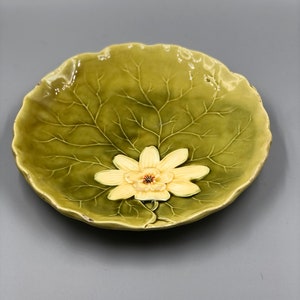 Majolica Water Lily Plate Villeroy & Boch, circa 1900