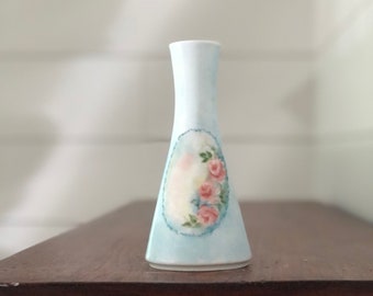 lilien porzellan austria jarrón de cogollos pintado a mano