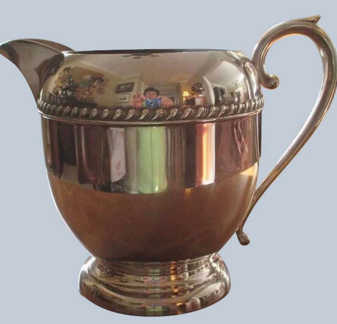 Silver On Copper Pitcher