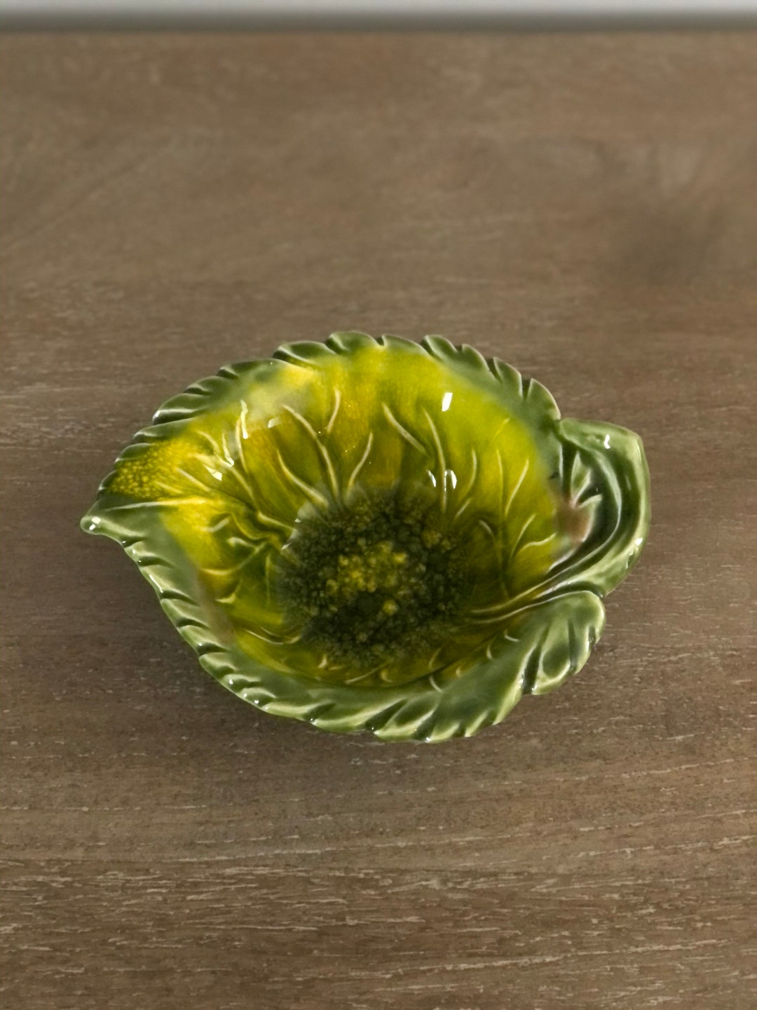 Vintage Cabbage Leaf Bowl Etsy