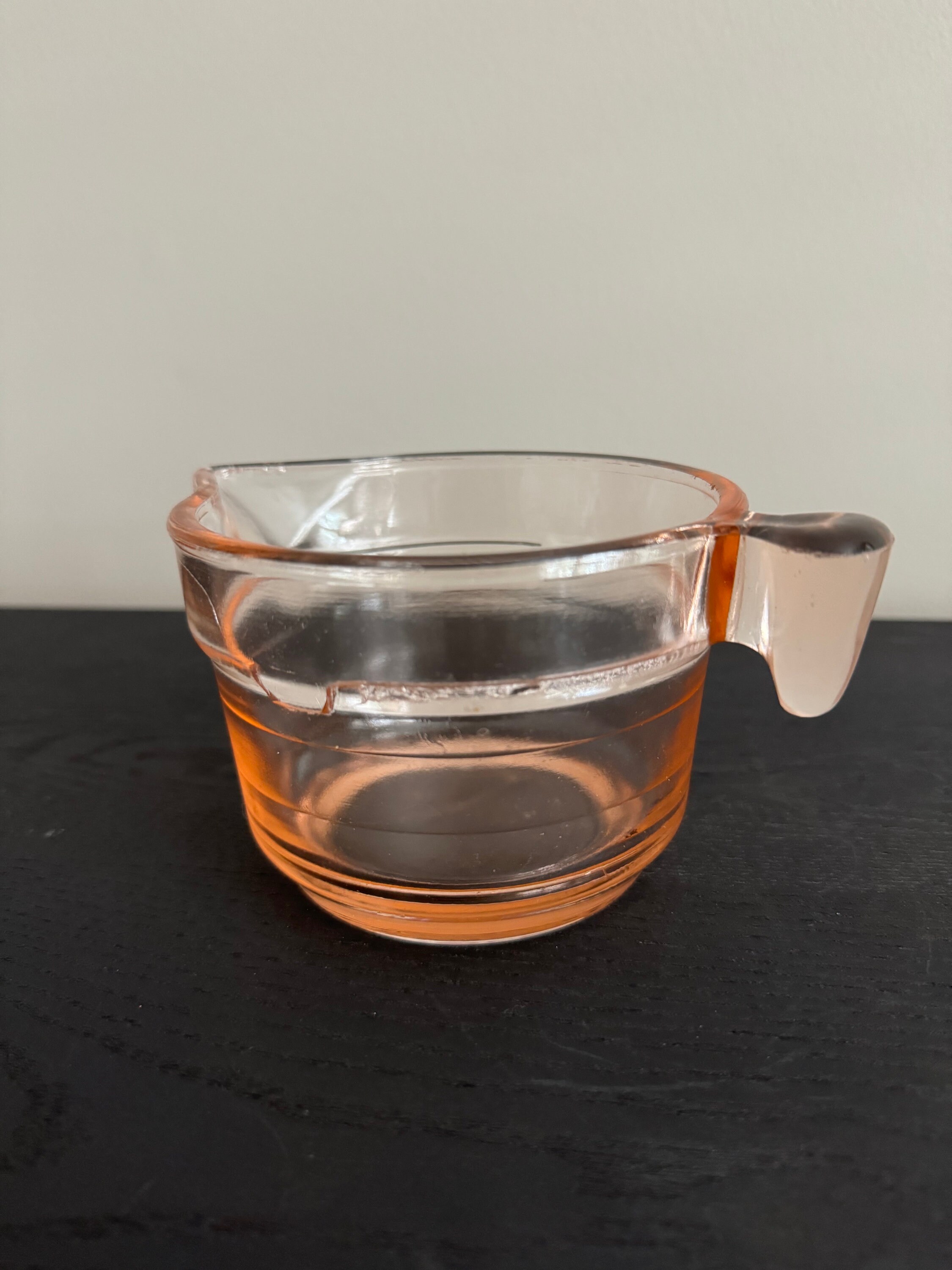 Pat Appl’d Pink Glass Measuring Cup - Etsy