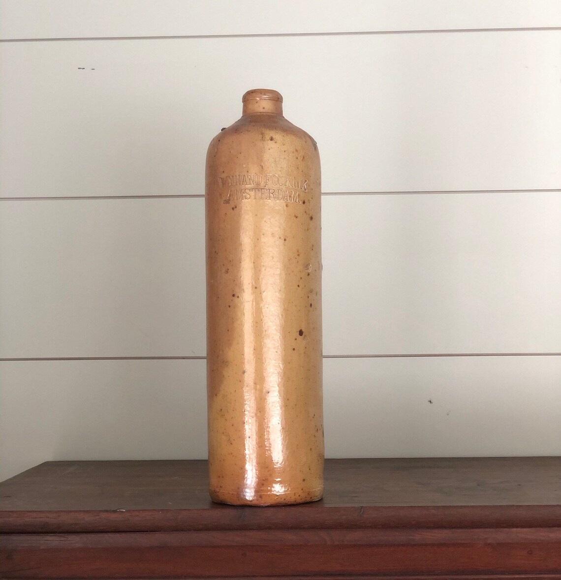 Download Vintage Stoneware Gin Bottle 1 Liter Wynand Fockink Amsterdam. | Etsy