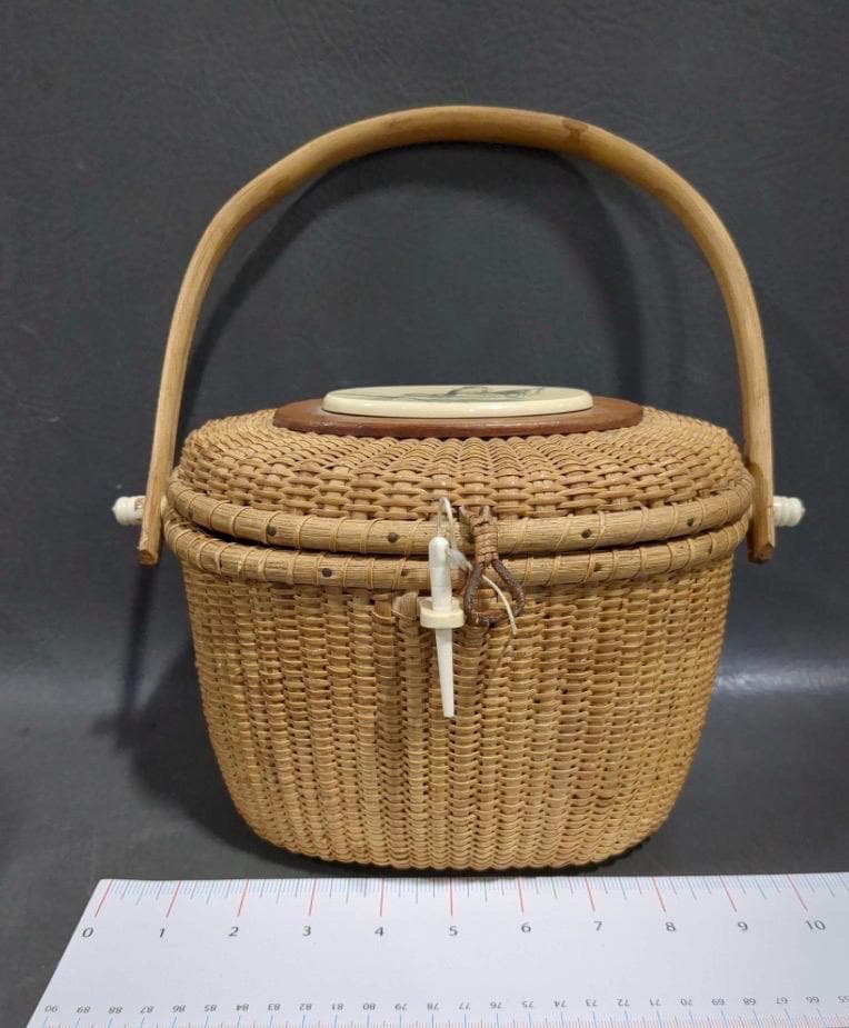 Vintage Nantucket Basket Bag - Etsy