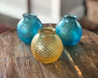 Set of 3 cute trendy knobby vases | planter | bud vases
