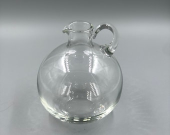 Vintage Clear Glass Ball Pitcher | Simple Sophisticated | Brunch | weddings