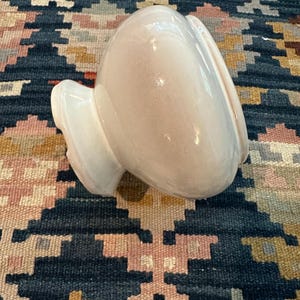 Vintage Frankoma Potter White 22 Pedestal Planter