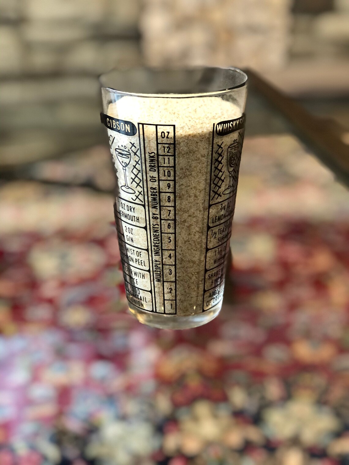 Federal Glass Vintage Cocktail Mixer Measuring Glass 12 oz Bar Etsy