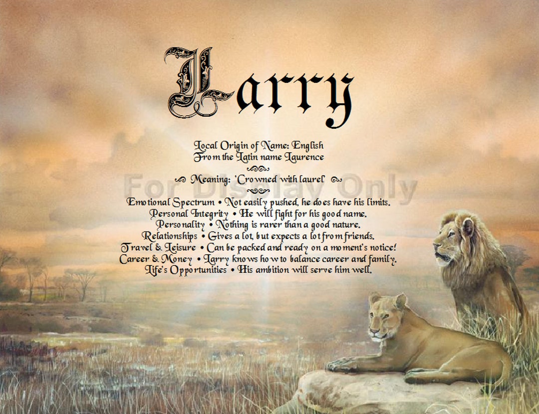 Name Meanings Art Personalized by Thenamestore Lions Great Etsy
