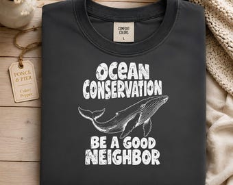 Ocean Conservation Shirt, Marine Life Tee, Ocean Lover Gift