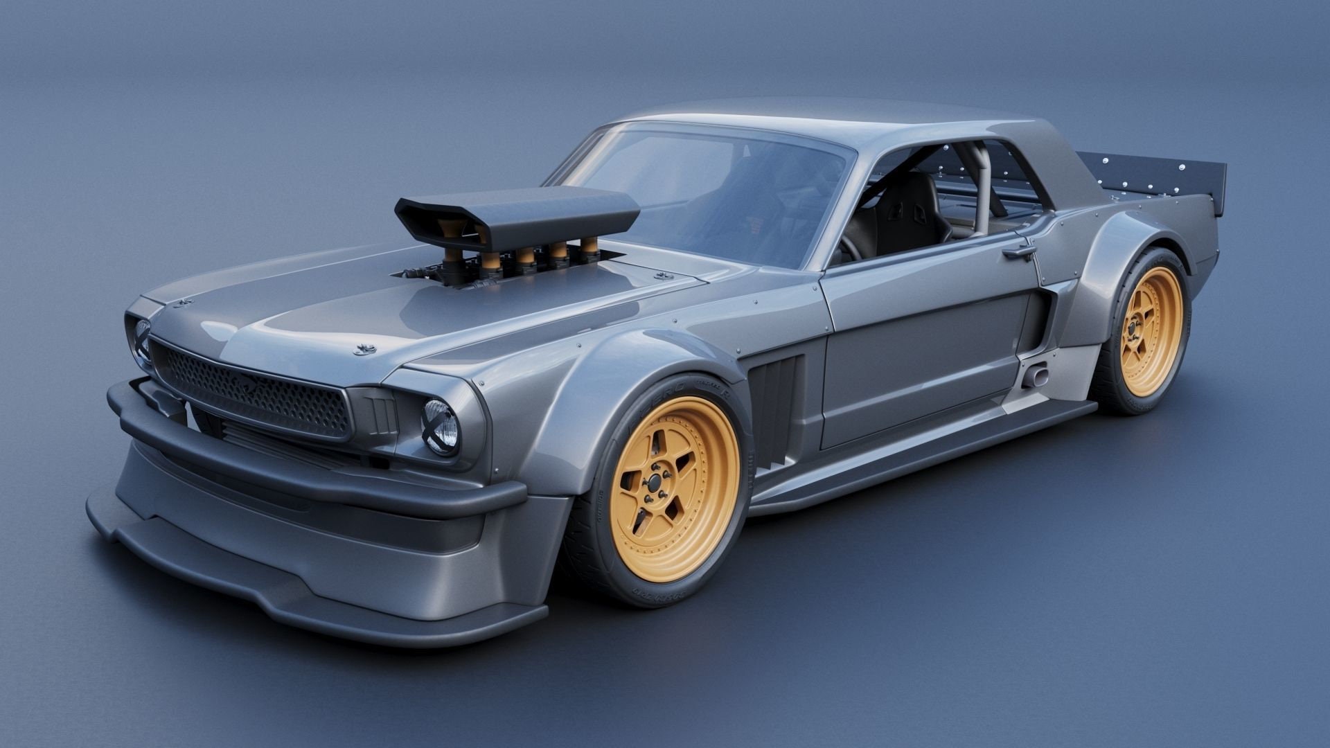124 Ford Mustang Hoonicorn 3D Printed Model Kit Etsy