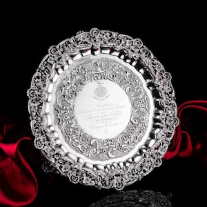Antique Georgian Silver Irish Salver / Tray - James Fray 1833
