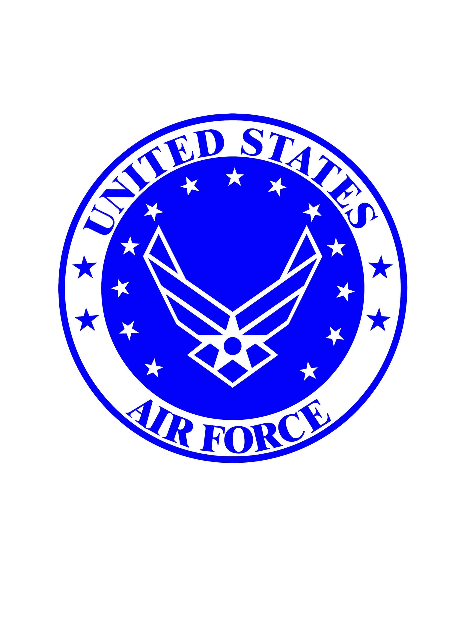 US Air Force Logo Vinyl Decal 30 Colors Multiple Sizes Etsy